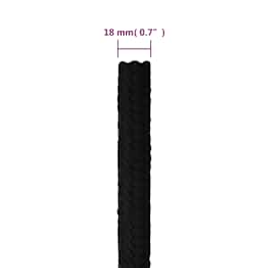 Pracovní lano černé 18 mm 100 m polyester - obrázek 6