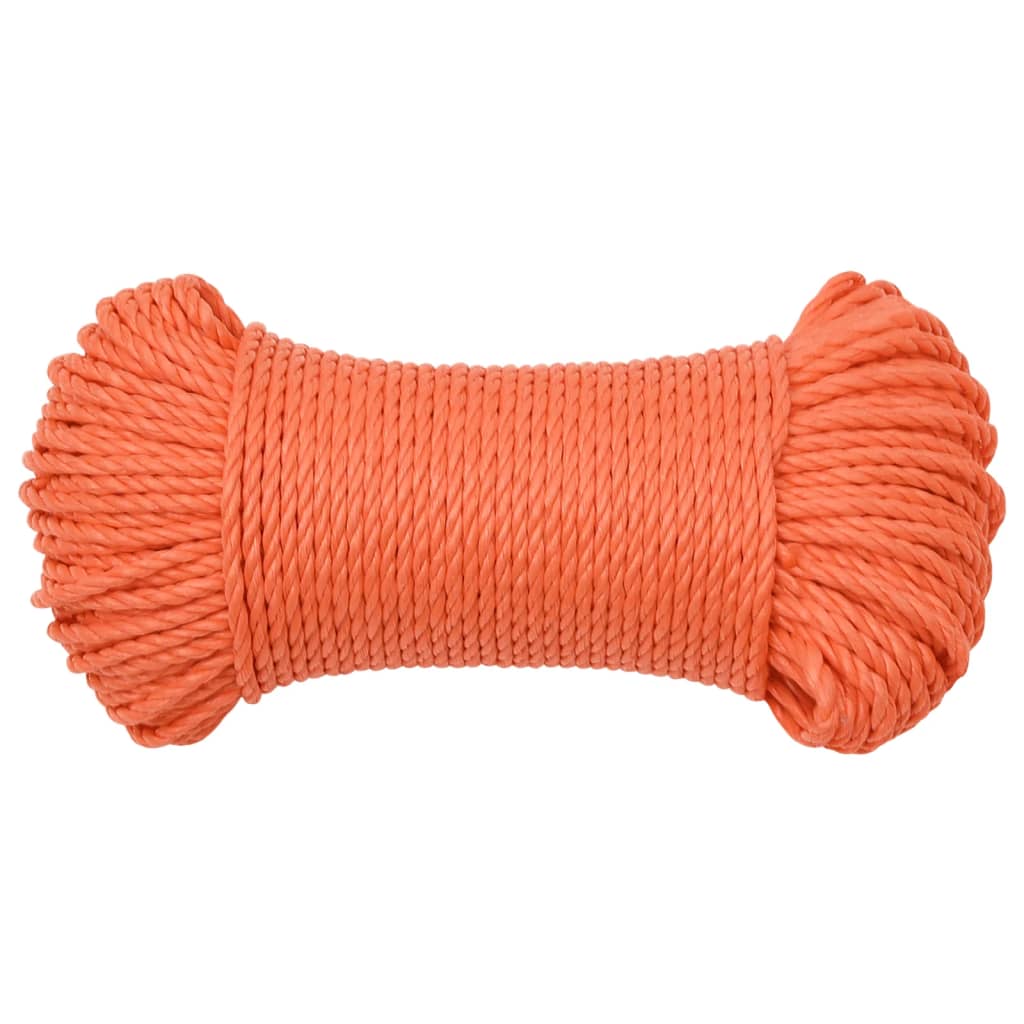Thumbnail - vidaXL Arbeitsseil Orange 3 mm 50 m Polypropylen
