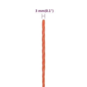 Pracovní lano oranžové 3 mm 50 m polypropylen - obrázek 6
