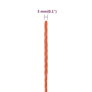Pracovní lano oranžové 3 mm 100 m polypropylen - obrázek 6