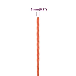 Pracovní lano oranžové 3 mm 500 m polypropylen - obrázek 6