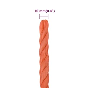Pracovní lano oranžové 10 mm 25 m polypropylen - obrázek 6