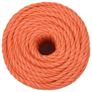 Pracovní lano oranžové 12 mm 25 m polypropylen - obrázek 3