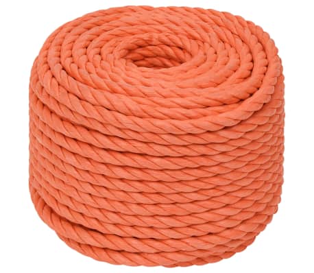 vidaXL Work Rope Orange 24 mm 50 m Polypropylene