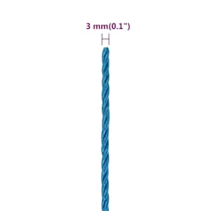 Pracovní lano modré 3 mm 250 m polypropylen - obrázek 6