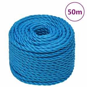 Pracovní lano modré 10 mm 50 m polypropylen - obrázek 1