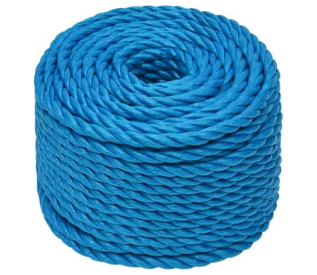vidaXL Corde de travail Bleu 24 mm 25 m polypropyl&egrave;ne