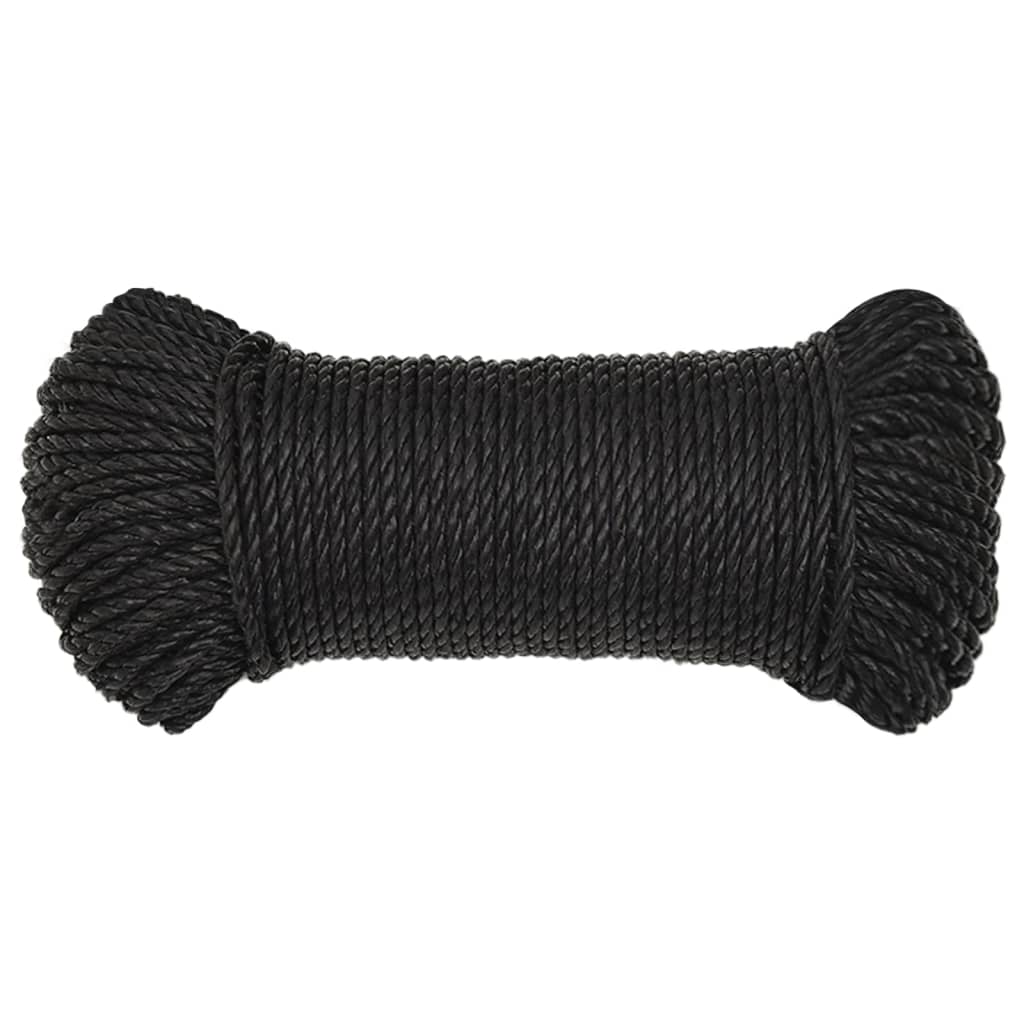 Thumbnail - vidaXL Arbeitsseil Schwarz 3 mm 100 m Polypropylen