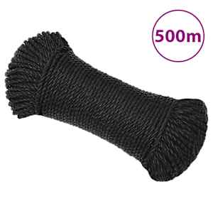 Pracovní lano černé 3 mm 500 m polypropylen - obrázek 1