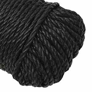 Pracovní lano černé 6 mm 250 m polypropylen - obrázek 4
