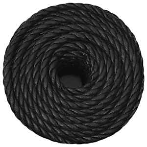Pracovní lano černé 12 mm 25 m polypropylen - obrázek 3