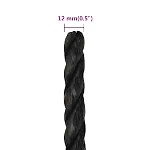 Pracovní lano černé 12 mm 25 m polypropylen - obrázek 6