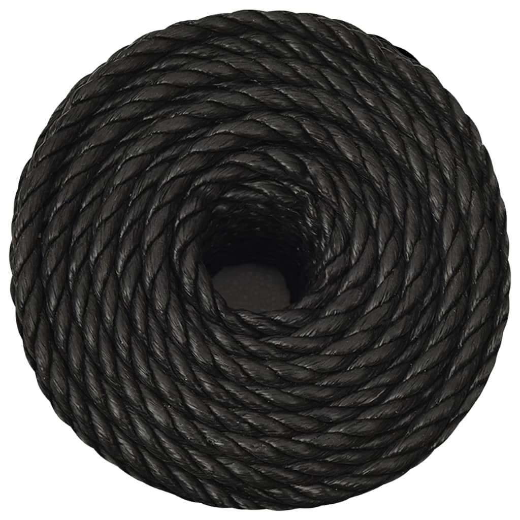 Thumbnail - vidaXL Arbeitsseil Schwarz 12 mm 50 m Polypropylen