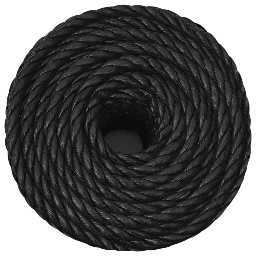 Thumbnail - vidaXL Arbeitsseil Schwarz 14 mm 25 m Polypropylen