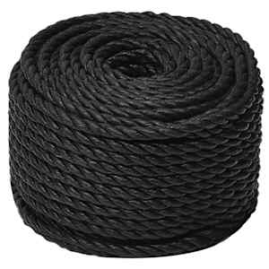 vidaXL Corde de travail Noir 16 mm 25 m polypropyl&egrave;ne