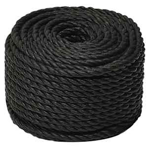 vidaXL Arbeitsseil Schwarz 24 mm 50 m Polypropylen