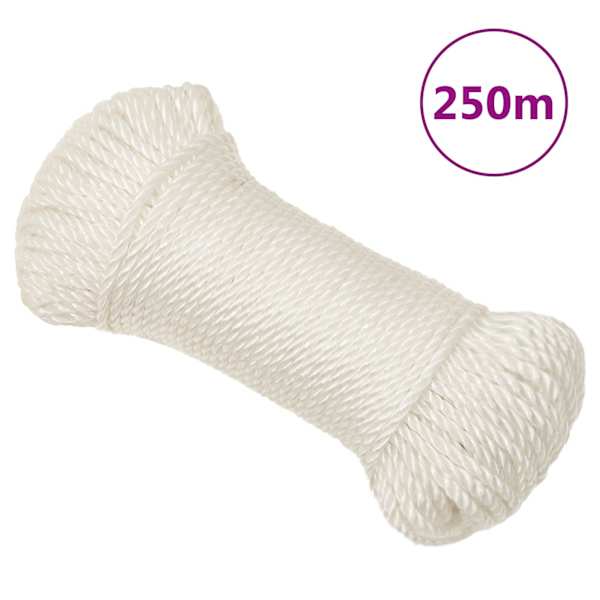 vidaXL t&ouml;&ouml;k&ouml;is, valge, 3 mm, 250 m, pol&uuml;prop&uuml;leen