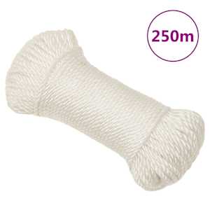 Pracovní lano bílá 6 mm 250 m polypropylen - obrázek 1
