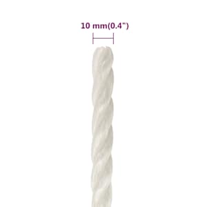 Pracovní lano bílá 10 mm 25 m polypropylen - obrázek 6