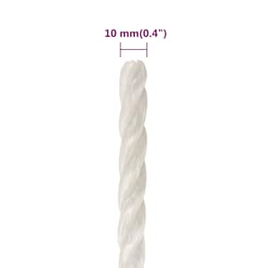 Pracovní lano bílá 10 mm 50 m polypropylen - obrázek 6