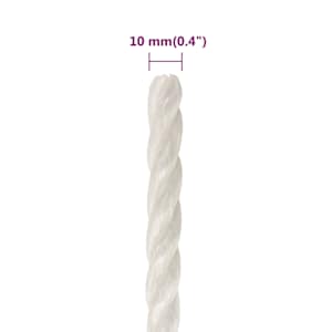 Pracovní lano bílá 10 mm 250 m polypropylen - obrázek 6