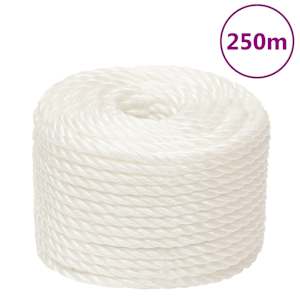 Pracovní lano bílá 12 mm 250 m polypropylen - obrázek 1