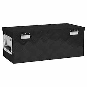 Úložný box černý 60 x 23,5 x 23 cm hliník - obrázek 6