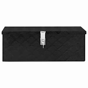 Úložný box černý 70 x 31 x 27 cm hliník - obrázek 4