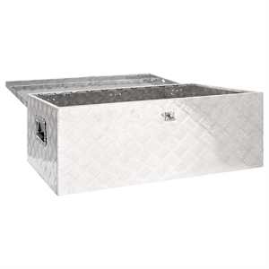 Úložný box stříbrný 100 x 55 x 37 cm hliník - obrázek 3