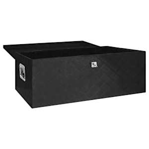 Úložný box černý 100 x 55 x 37 cm hliník - obrázek 3