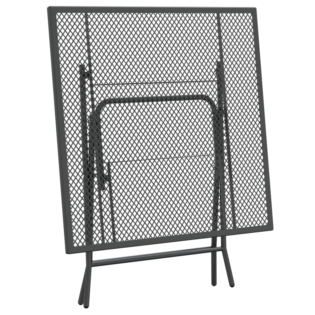 Mobilier à Dîner de Jardin 5 économies pcs Maille Métal Anthracite Salle à Manger vidaXL