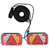 vidaXL haagise tuled 2 tk, punane, 24x5x14,5 cm, 12 V, LED-prin