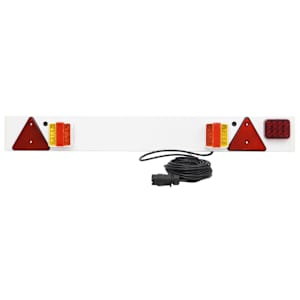 vidaXL haagise tuli, punane, 115x6x14 cm, 12 V, LED-pirn
