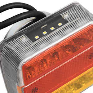 Světla na přívěs 2 ks červená 10,5x7,5x10 cm 12V LED žárovky - obrázek 5
