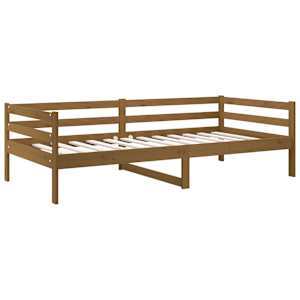 Válenda medově hnědá 90 x 190 cm masivní borové dřevo - obrázek 7