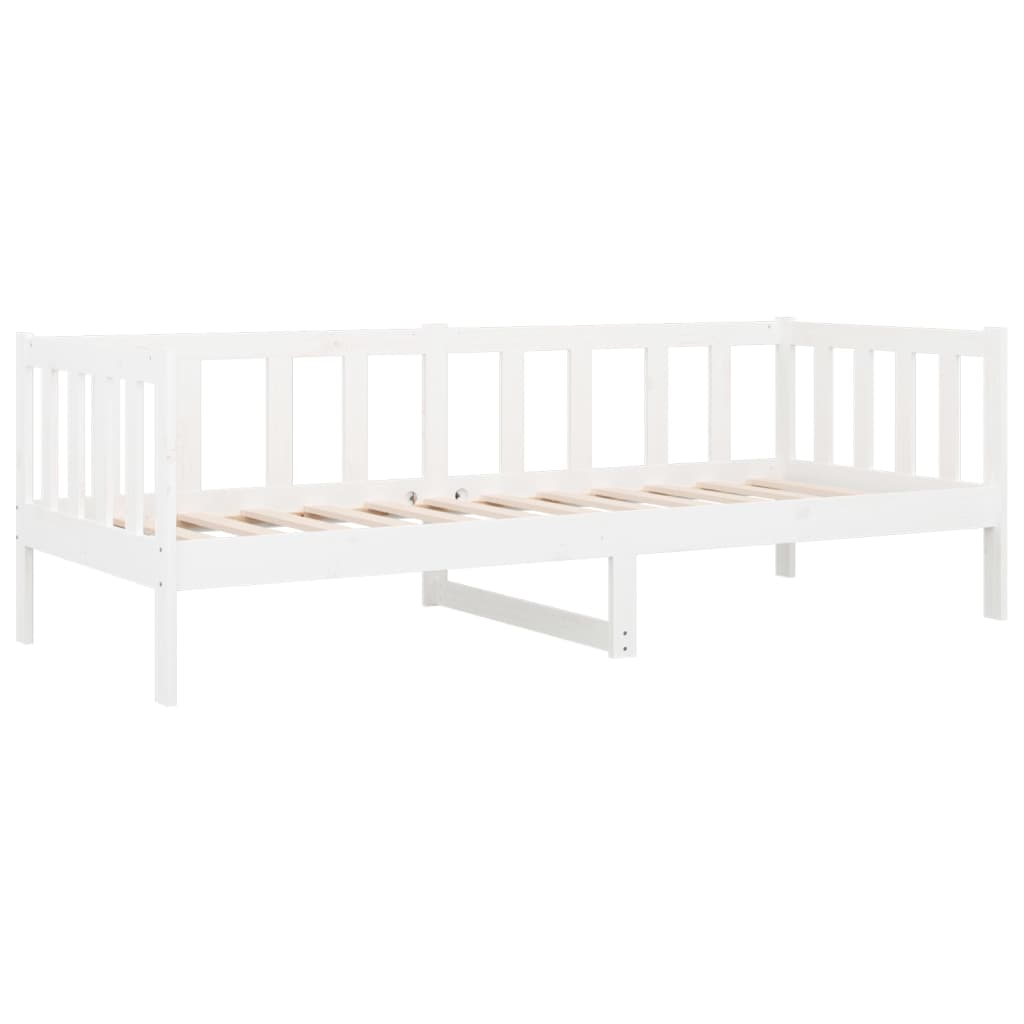  Denná posteľ biela 90x190 cm borovicový masív