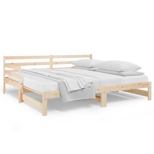 vidaXL v&auml;ljat&otilde;mmatav p&auml;evavoodi, 2 x (90x190) cm m&auml;nnipuit