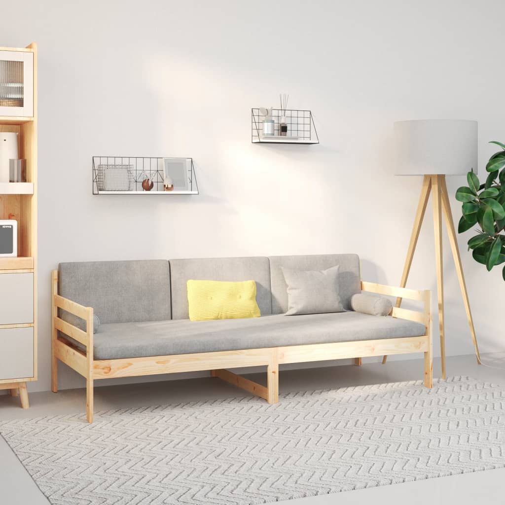 vidaXL Sofá cama madera maciza de pino 80x200 cm - Bechester - Reinventando  la experiencia de comprar muebles