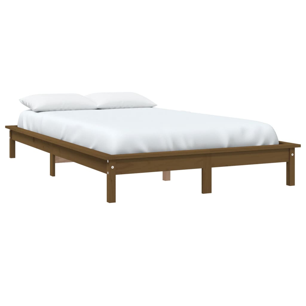 

vidaXL Bedframe massief grenenhout honingbruin 160x200 cm