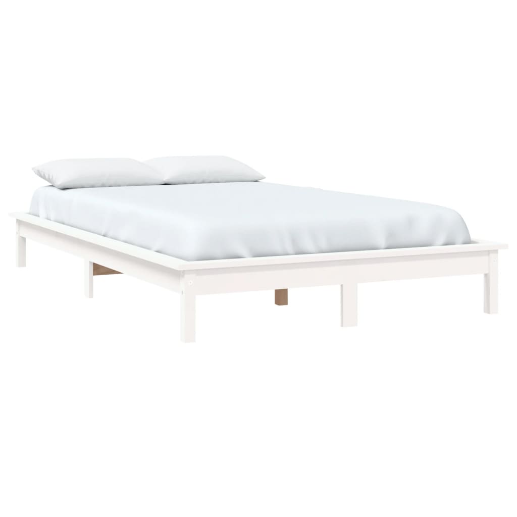 

vidaXL Bedframe massief grenenhout wit 180x200 cm 6FT Super King