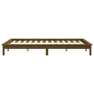 Rám postele medově hnědý 180x200 cm masivní borovice Super King - obrázek 6