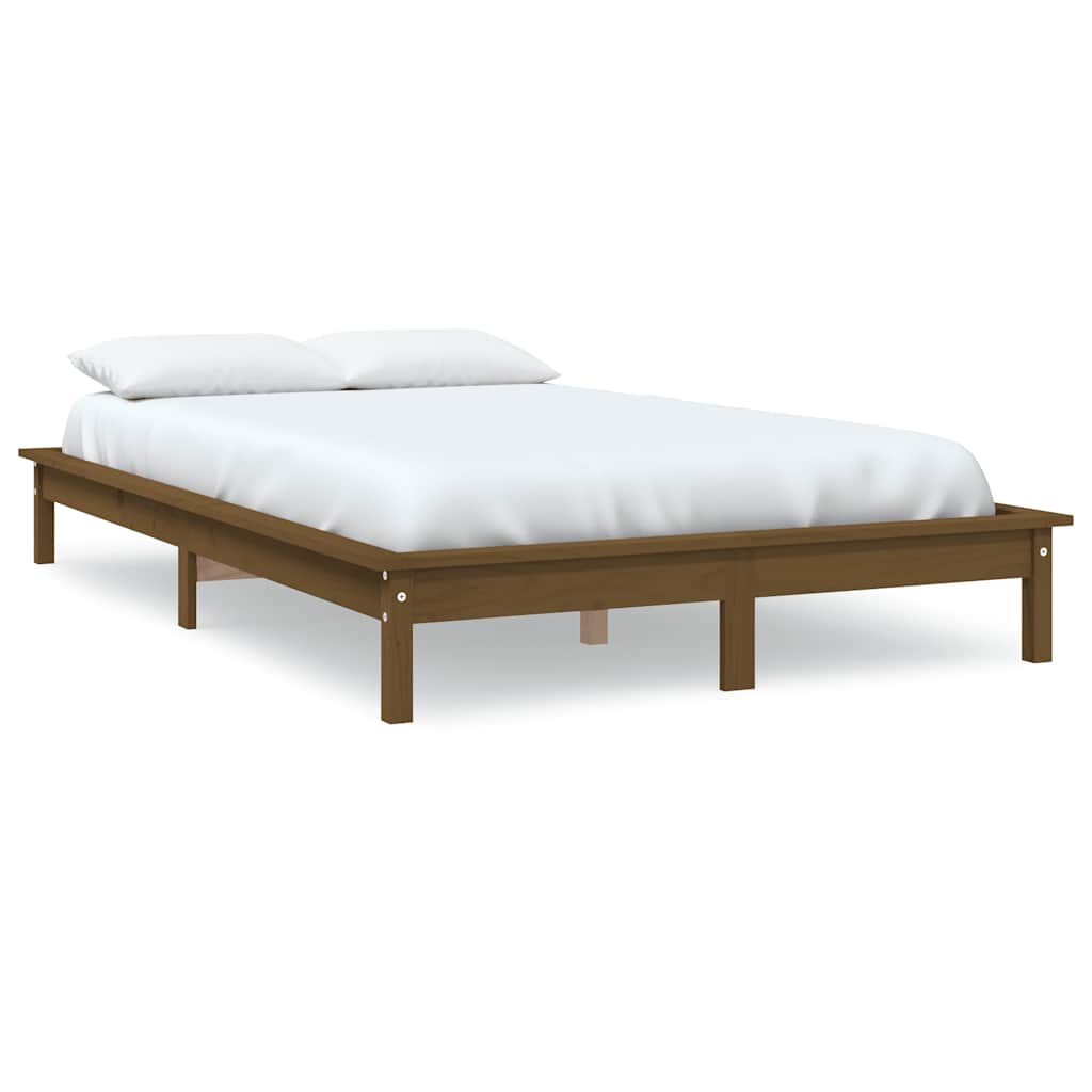 E-shop vidaXL Posteľný rám medovo-hnedý 140x190 cm borovicový masív