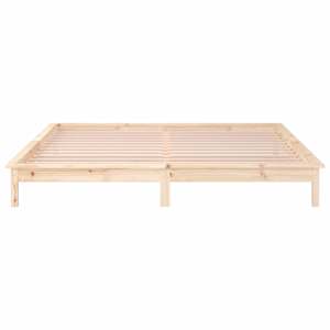 Rám postele s LED světlem 120 x 200 cm masivní dřevo - obrázek 7