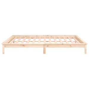 Rám postele s LED světlem 160 x 200 cm masivní dřevo - obrázek 8
