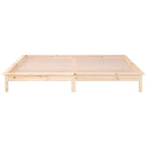 Rám postele s LED světlem 180 x 200 cm Super King masivní dřevo - obrázek 7
