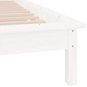 Rám postele s LED bílý 75 x 190 cm Small Single masivní dřevo - obrázek 9