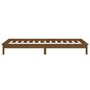 Rám postele s LED medový 75 x 190 cm Small Single masivní dřevo - obrázek 8