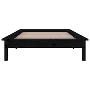 Rám postele s LED černý 75 x 190 cm Small Single masivní dřevo - obrázek 7