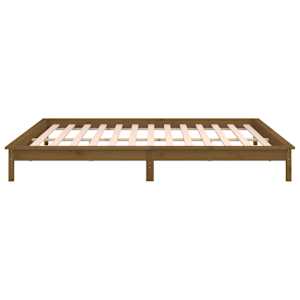 Rám postele s LED medový 120x190 cm Small Double masivní dřevo - obrázek 8