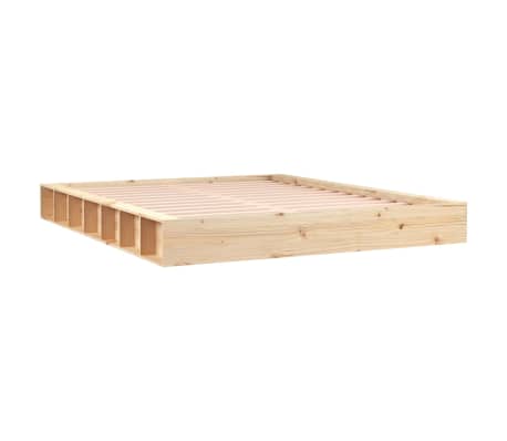 vidaXL Rama łóżka, 200 x 200 cm, lite drewno